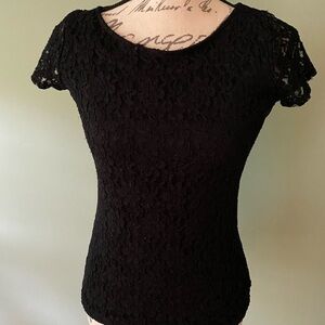 Women’s Black Lace Blouse Size XS